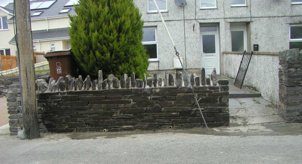 Slate Block Wall Talysarn