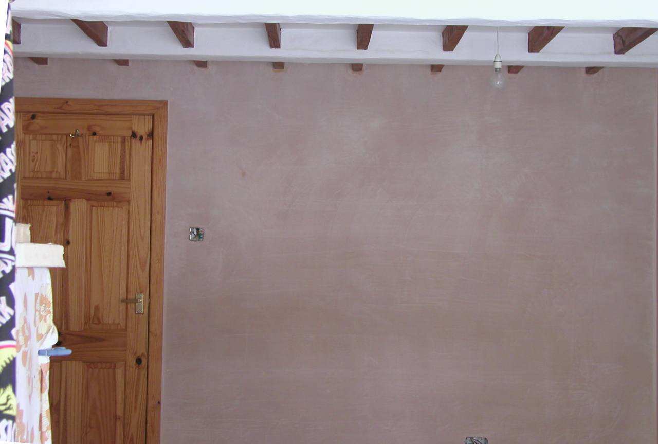 Re-plastered Room